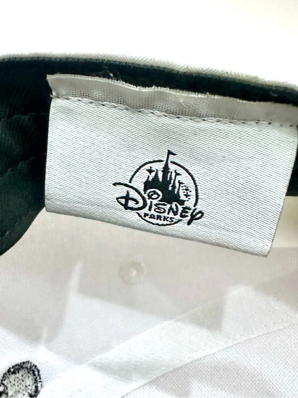 Nike White Baseball Cap with Black Embroidered Character